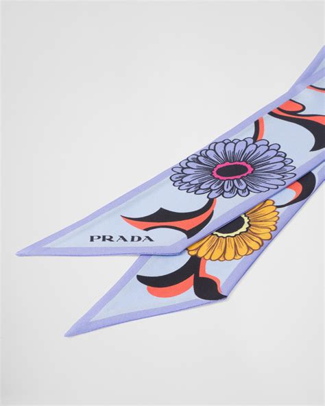 prada silk set|prada twilly scarf.